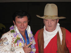 Mike and John Wayne